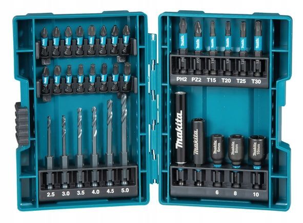 Набор сверл и бит 33 шт Makita B-66896.