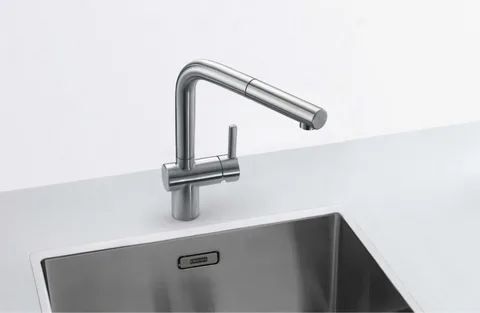 Кухонный кран Franke Atlas Pull-Out 115.0192.840, нержавеющая сталь шелк