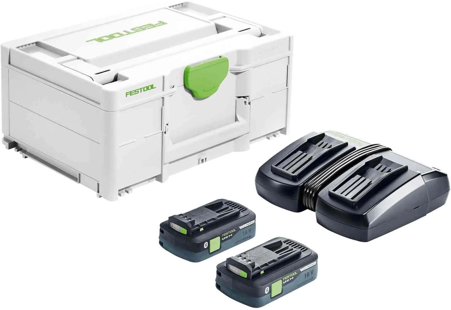 Festool комплект питания SYS 18v 2X4. 0 / TCL 6 DUO (577109)