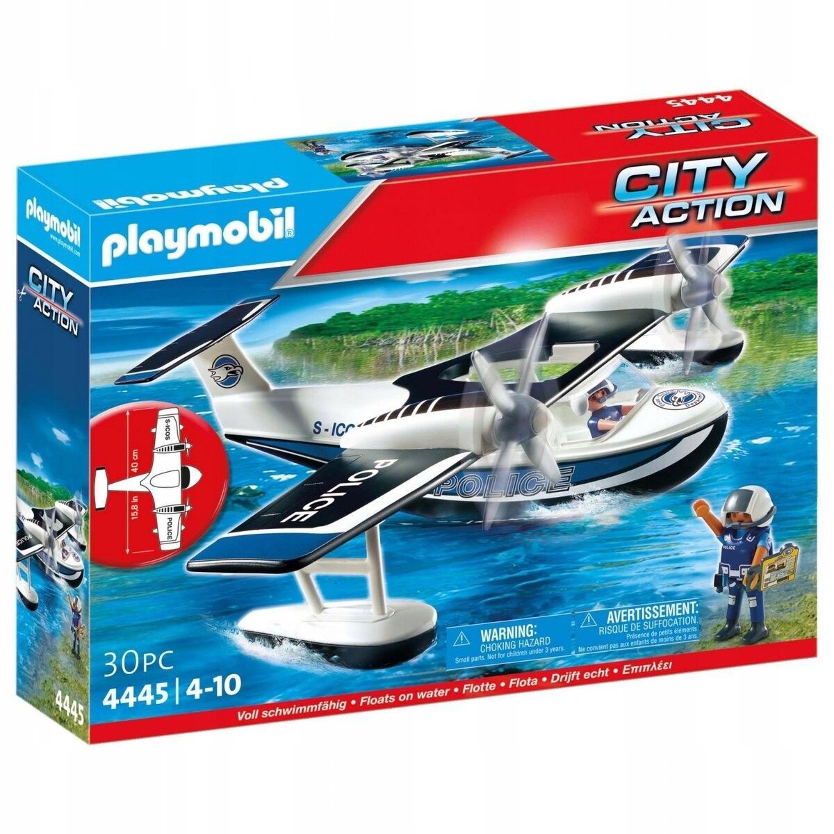 Конструктор Playmobil 4445 Полицейский гидросамолет