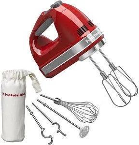 Ручной миксер KitchenAid 5KHM9212EER красный