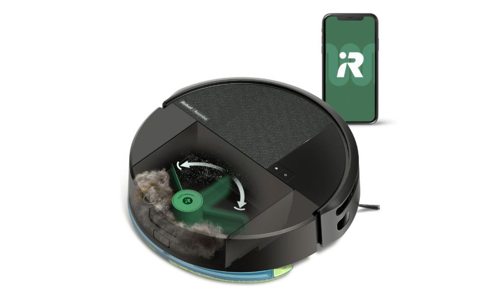 Робот-пылесос iRobot Roomba 205 DustCompactor Combo L121040, чёрный