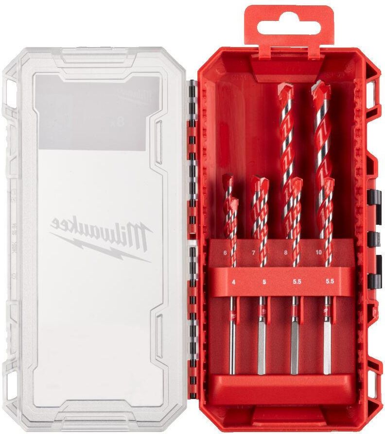 Набор сверл по бетону Milwaukee 4- 8 шт 4932493882 10мм