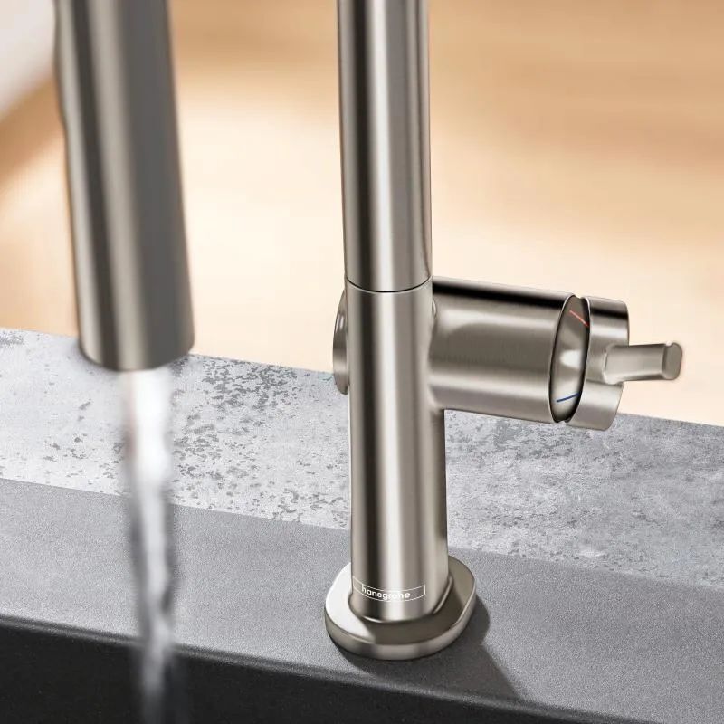 Смеситель для кухни Hansgrohe Talis M54 72802800 сталь черный