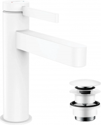 Смеситель для раковины Hansgrohe Finoris 110 белый матовый 76023700