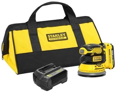 Аккумуляторная эксцентриковая шлифмашина Stanley 125 мм (SFMCW220D1S)
