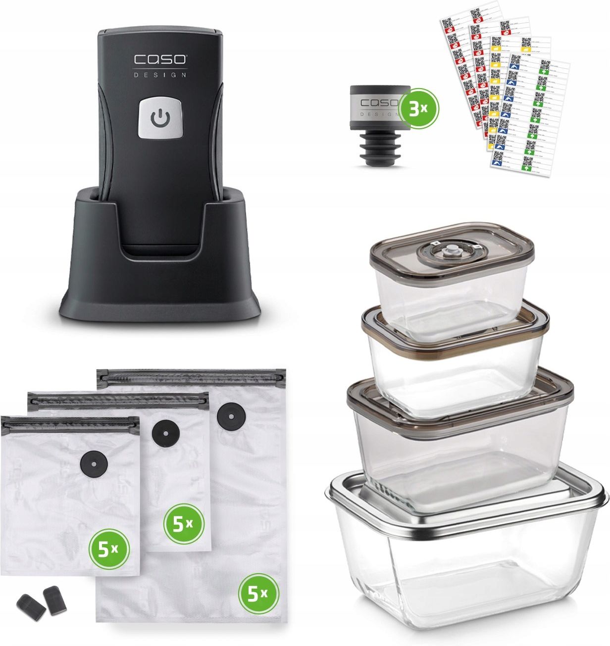 Ручной вакууматор Caso Vacu OneTouch Pro Set