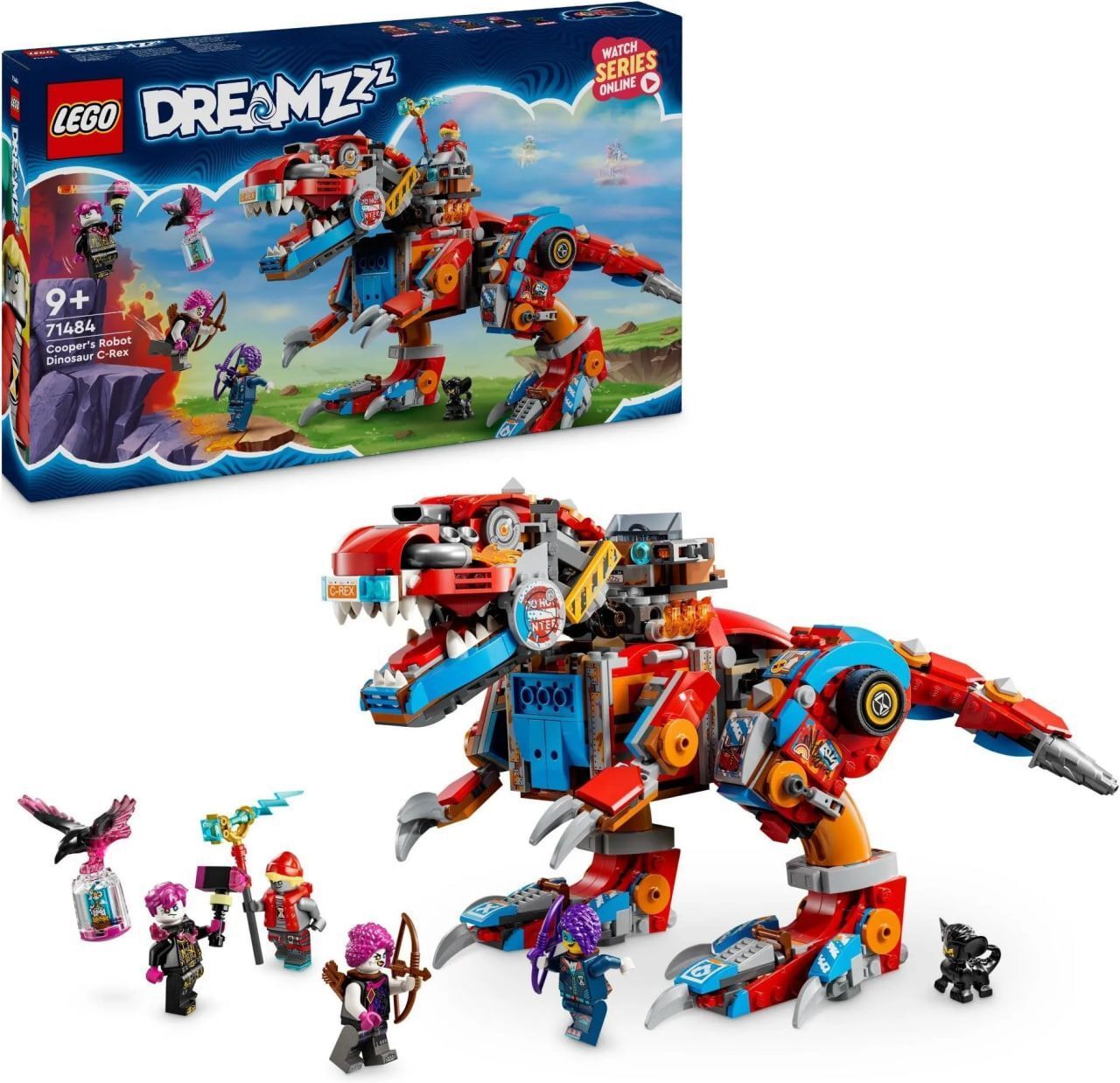 Конструктор LEGO DREAMZzz - Диноробот Купера C-Rex - Лего 71484
