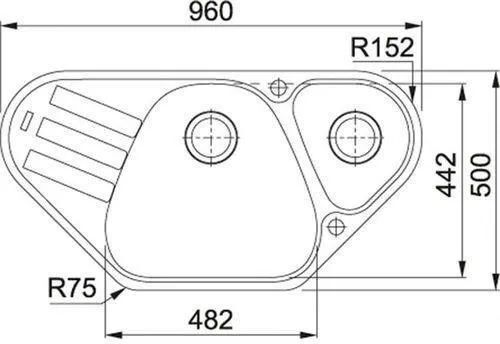 Кухонная раковина Franke Antea onyx AZG 661-E 114.0498.087, оникс