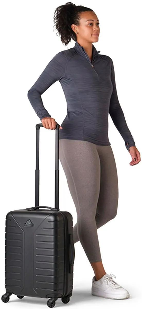Чемодан Gregory Quadro Pro Carry-On - optic black, чёрный