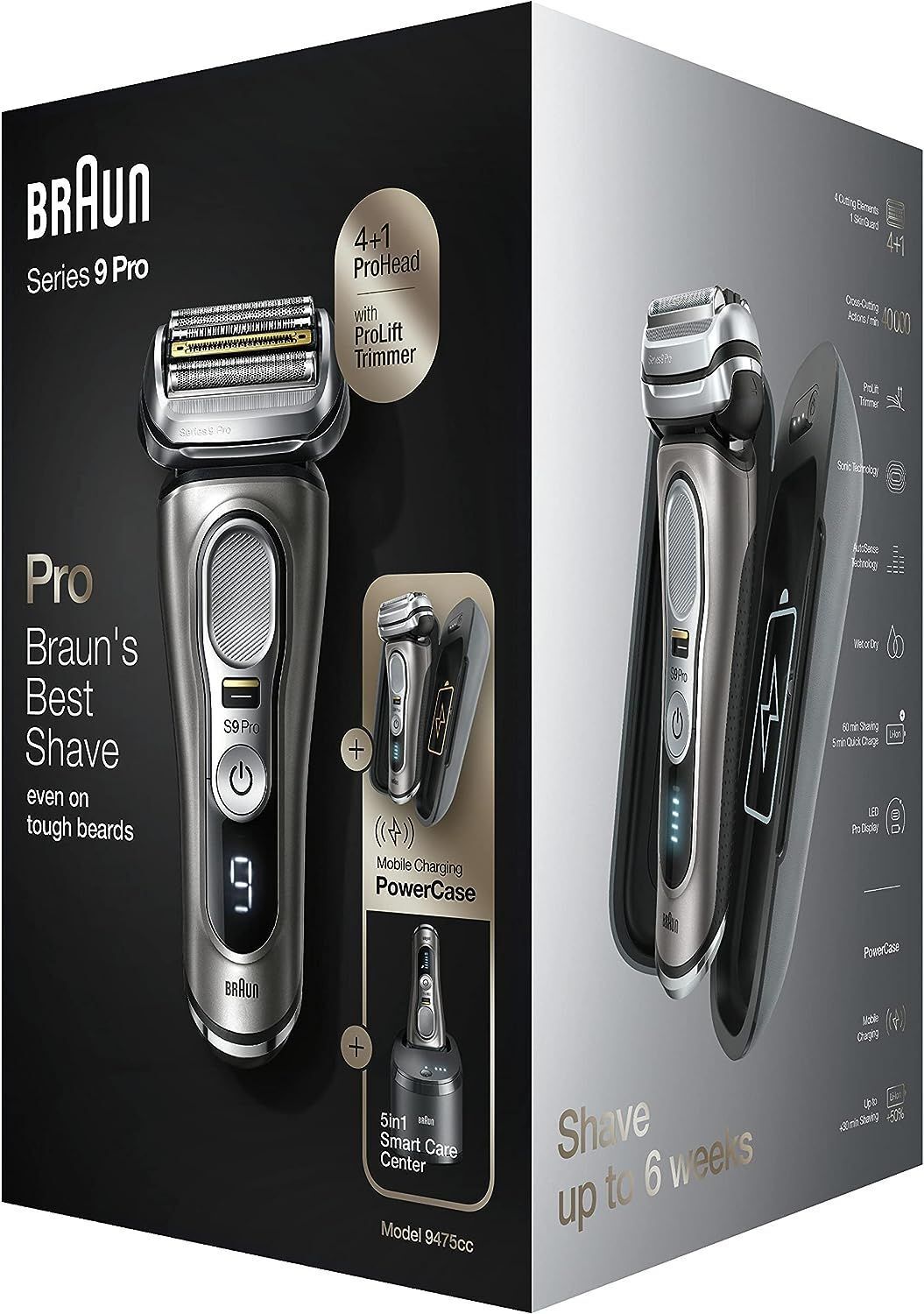 Электробритва Braun Series 9 Pro 9467cc со станцией SmartCare и футляром
