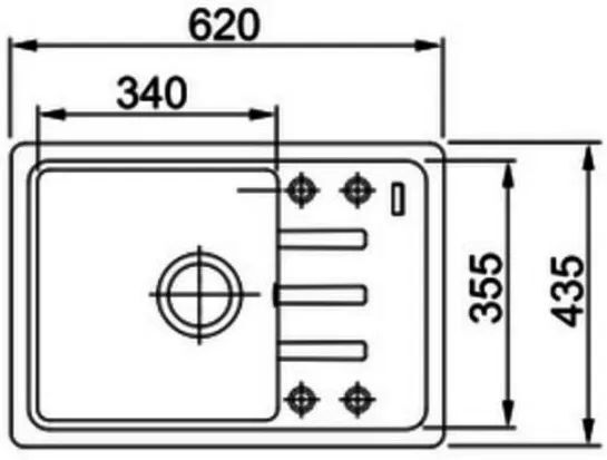 Кухонная раковина Franke Bliss BSG 611-62 114.0676.318, белый полярный