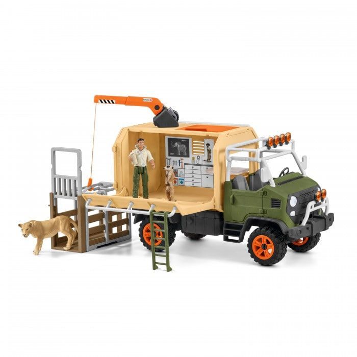 Игровой набор Schleich Большой ветеринарный спасательный грузовик 42475
