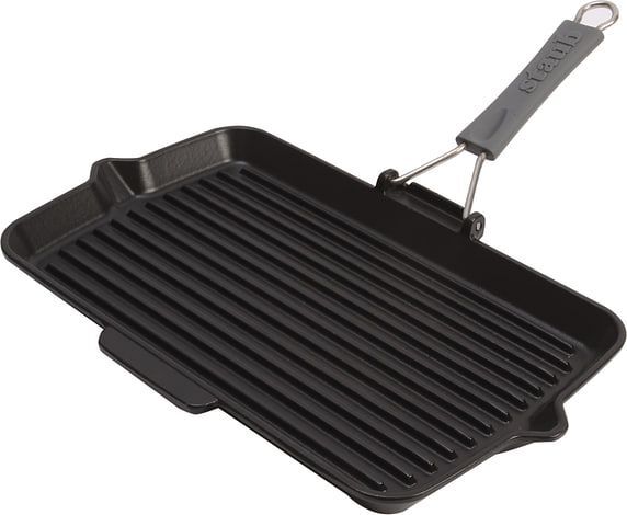 Жаровня для гриля Staub чугунная прямоугольная черная 34 см x 21 см (40509-343-0)