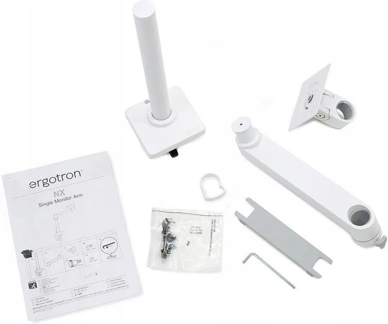 Настольный кронштейн для монитора Ergotron NX Desk Monitor Arm (45-669-216) белый