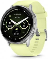 Смарт-часы Garmin Venu 4 45 mm Silver с лимонным ремешком