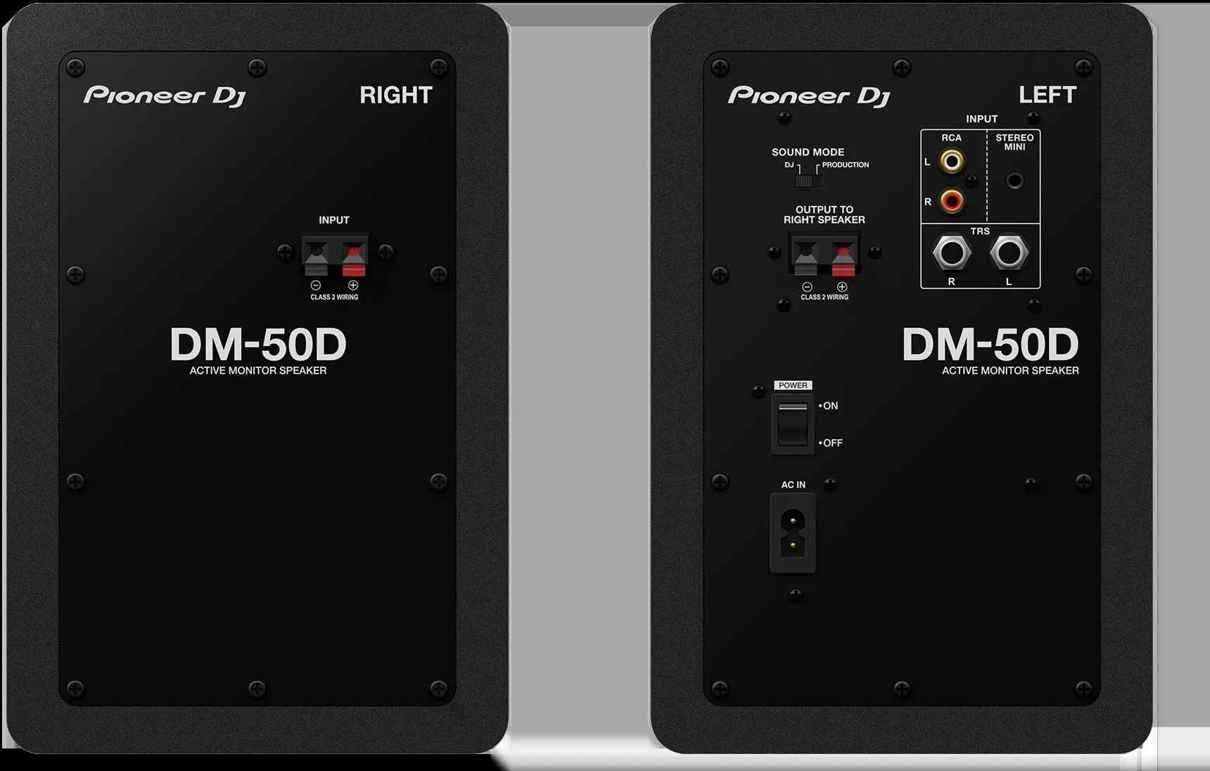 Активные мониторы Pioneer DM-50D, чёрные, пара