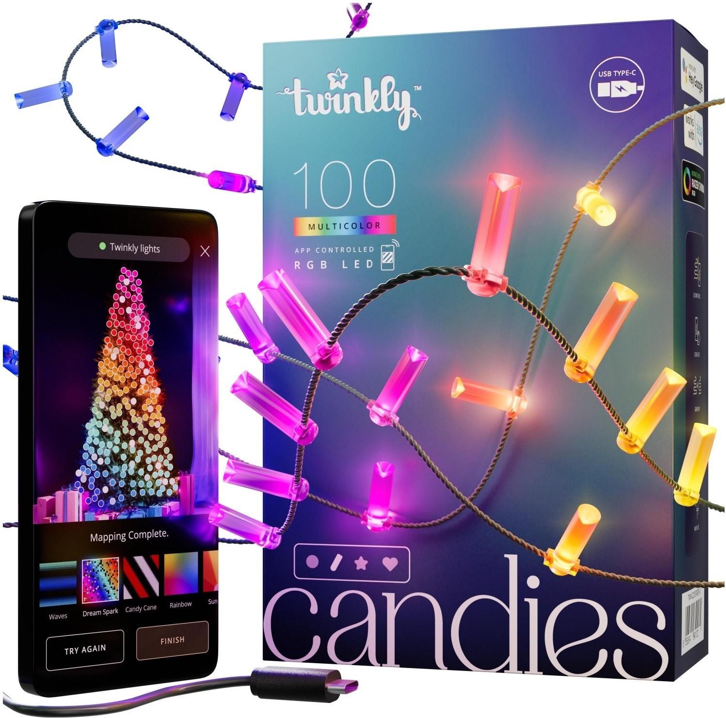 Гирлянда Twinkly Candies LED, TWKC100RGB-G