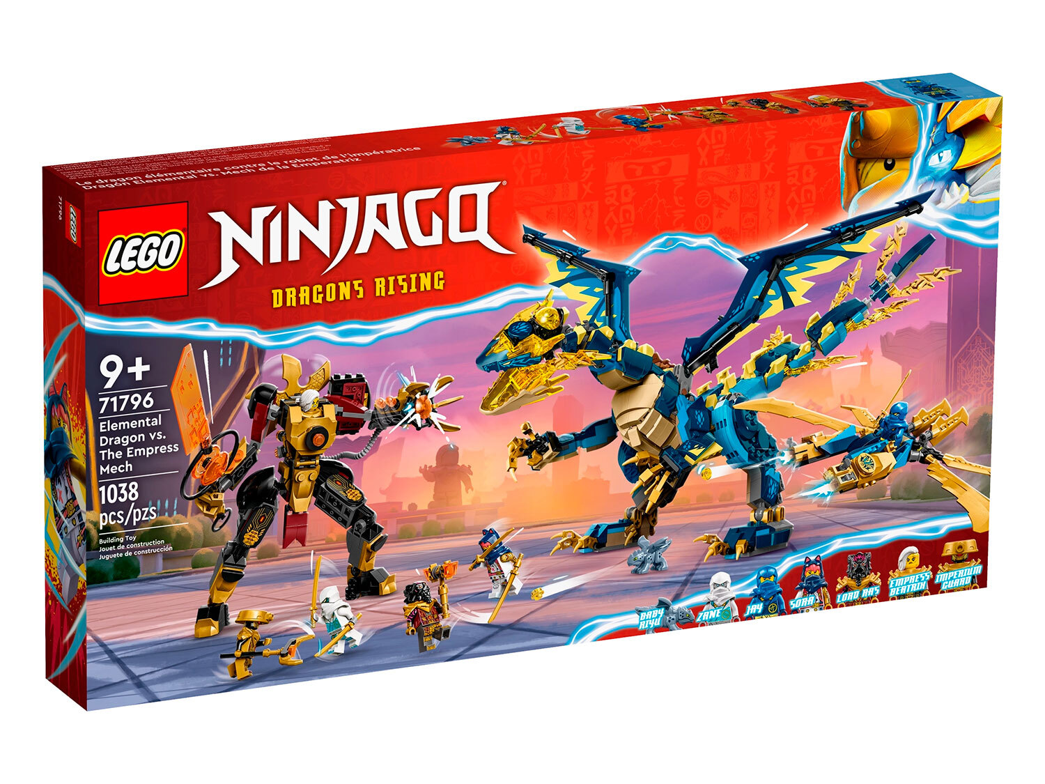 Конструктор LEGO Ninjago 71796 Элементальный Дракон против Робота-императрицы