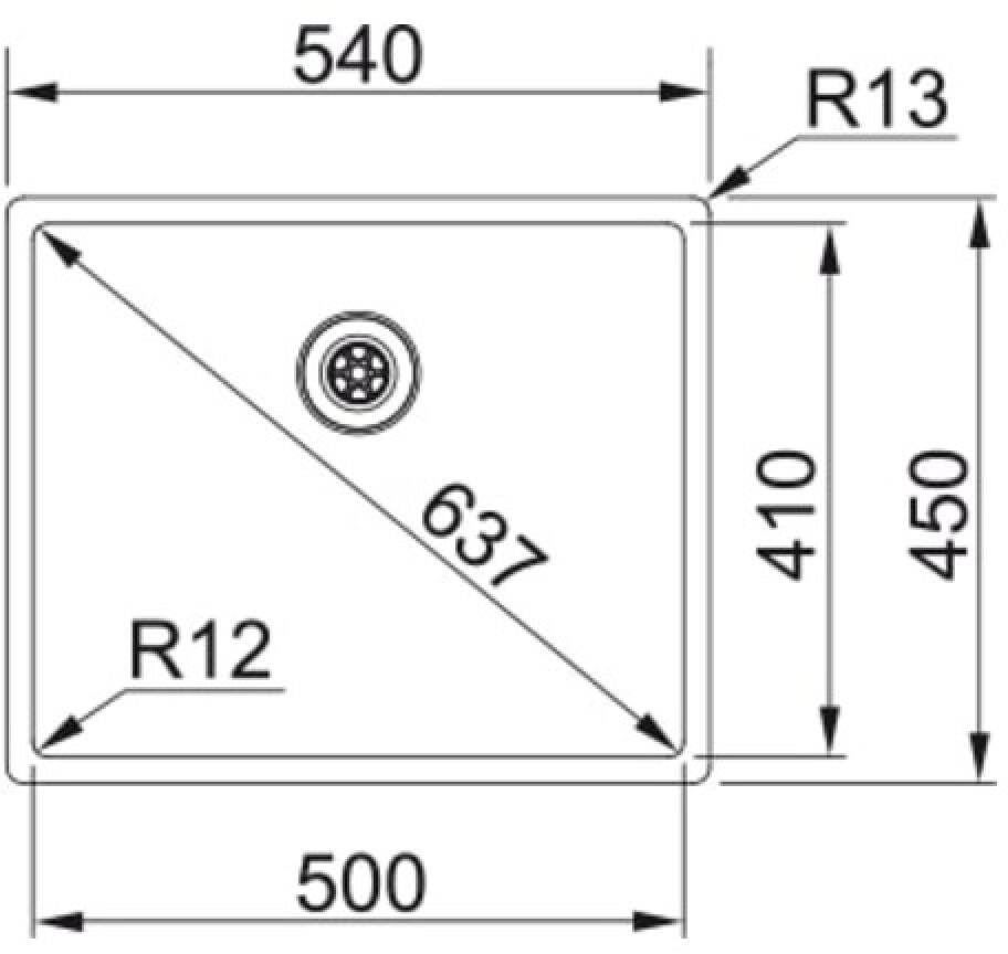 Кухонная раковина Franke Box BXX 210/110 - 50 127.0453.656, нержавеющая сталь