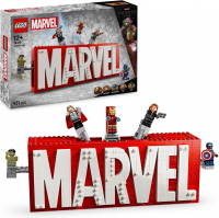Конструктор LEGO Marvel 76313 Логотип MARVEL с минифигурками