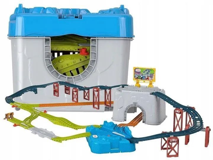 Набор Fisher-Price - Томас и друзья - Игровой набор треков рельс для железной дороги с контейнером для хранения HNP81