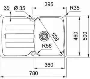 Кухонная раковина Franke Antea AZG 611-78 114.0676.253, матовый черный