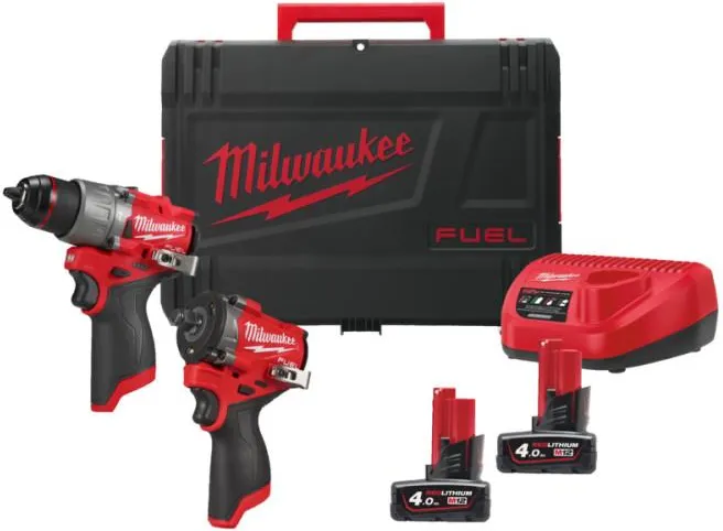 Набор инструментов Milwaukee M12FPP2X2-402X 4933498741 (с 2 АКБ 4,0 А·ч и ЗУ)