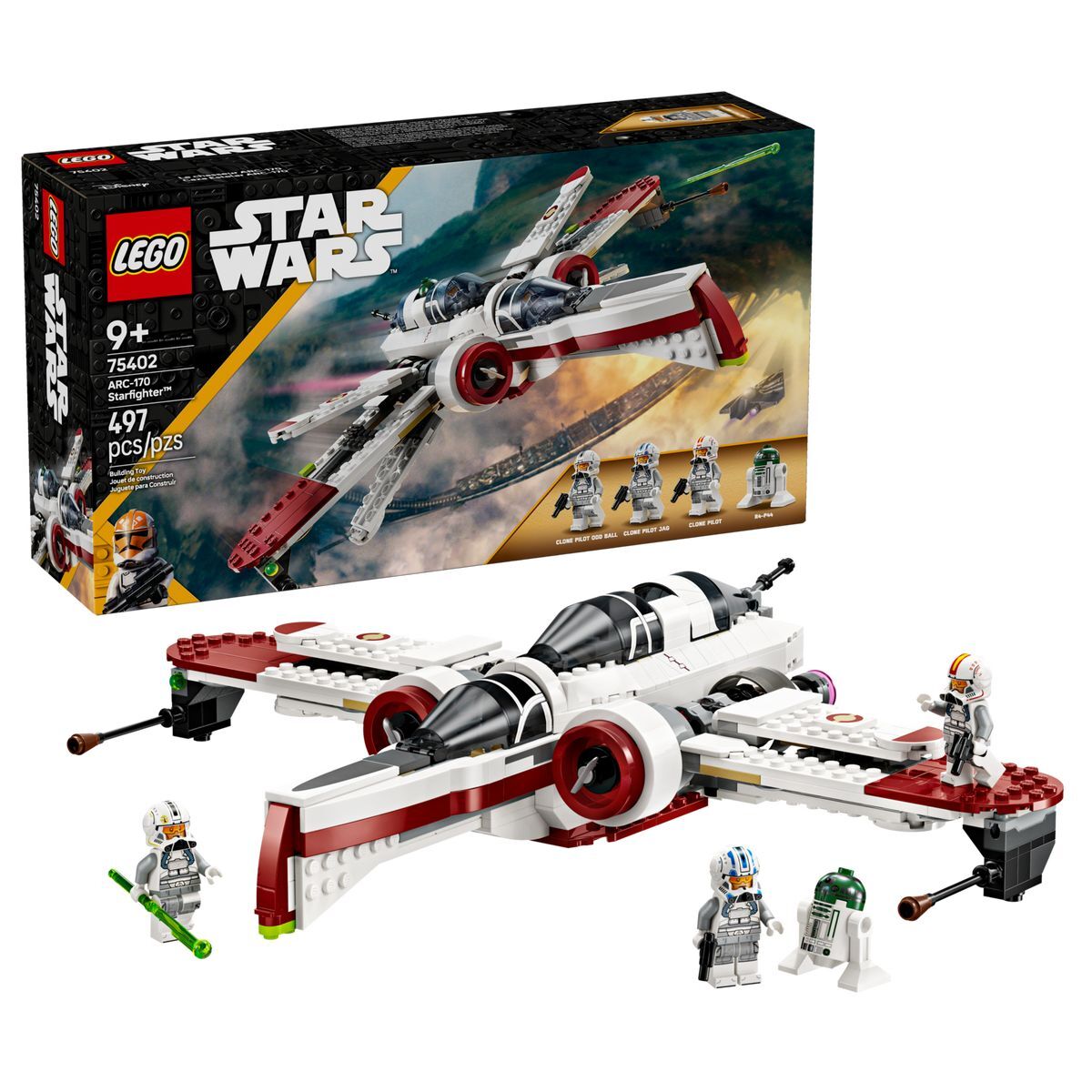 Конструктор LEGO Star Wars 75402 Звёздный истребитель ARC-170, 497 дет.
