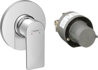 Смеситель для душа скрытого монтажа Hansgrohe Rebris E (комплект), хром 72658000