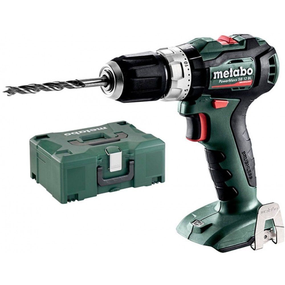 Аккумуляторная дрель-шуруповерт Metabo PowerMaxx SB 12 BL 601077840 в кейсе metaBOX без акб и зу