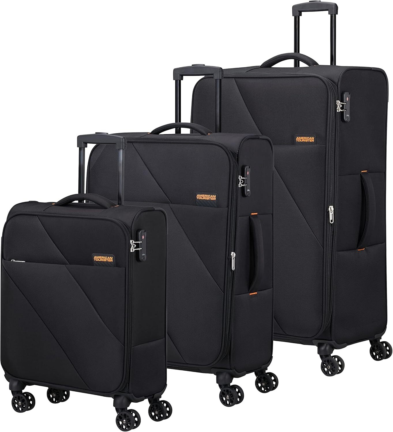 American Tourister Sun Break - набор из 3 чемоданов, черный