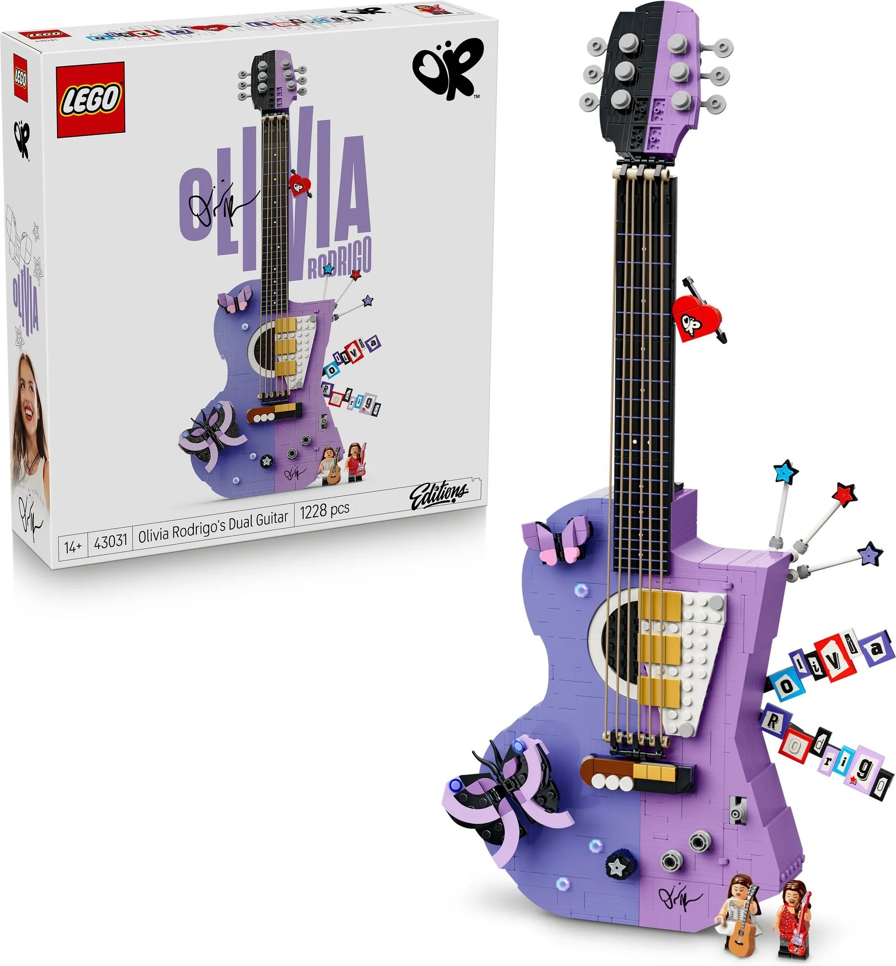 Конструктор LEGO Editions Music 43031 Двойная гитара Оливии Родриго