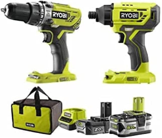 Набор инструментов RYOBI R18PDID2252S с АКБ и ЗУ