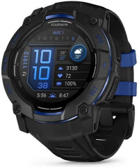 Смарт-часы Garmin Instinct 3 50mm Bolt blue Чёрно-тёмно-синий
