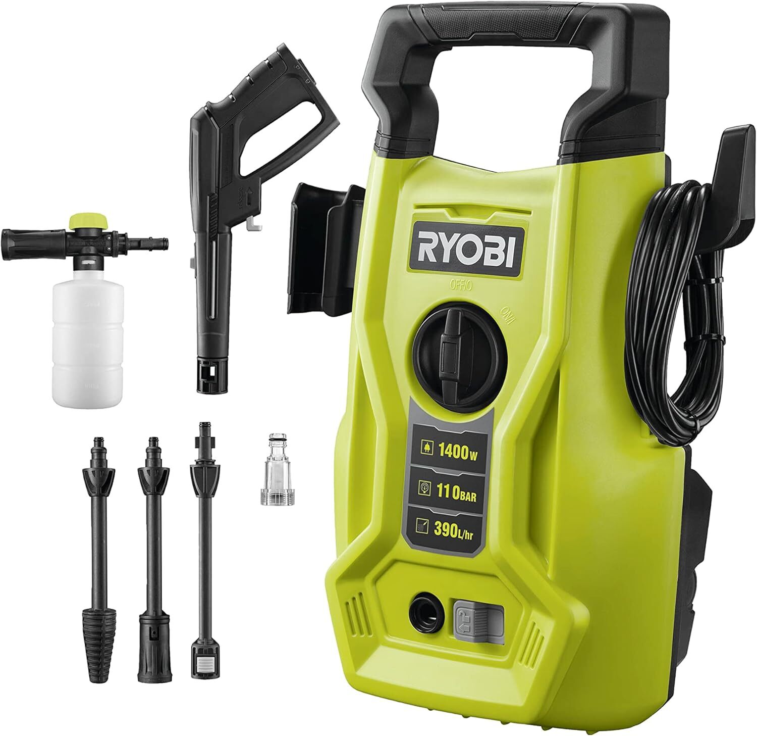 Мойка высокого давления RYOBI RY110PWA 110 бар, 360 л/ч