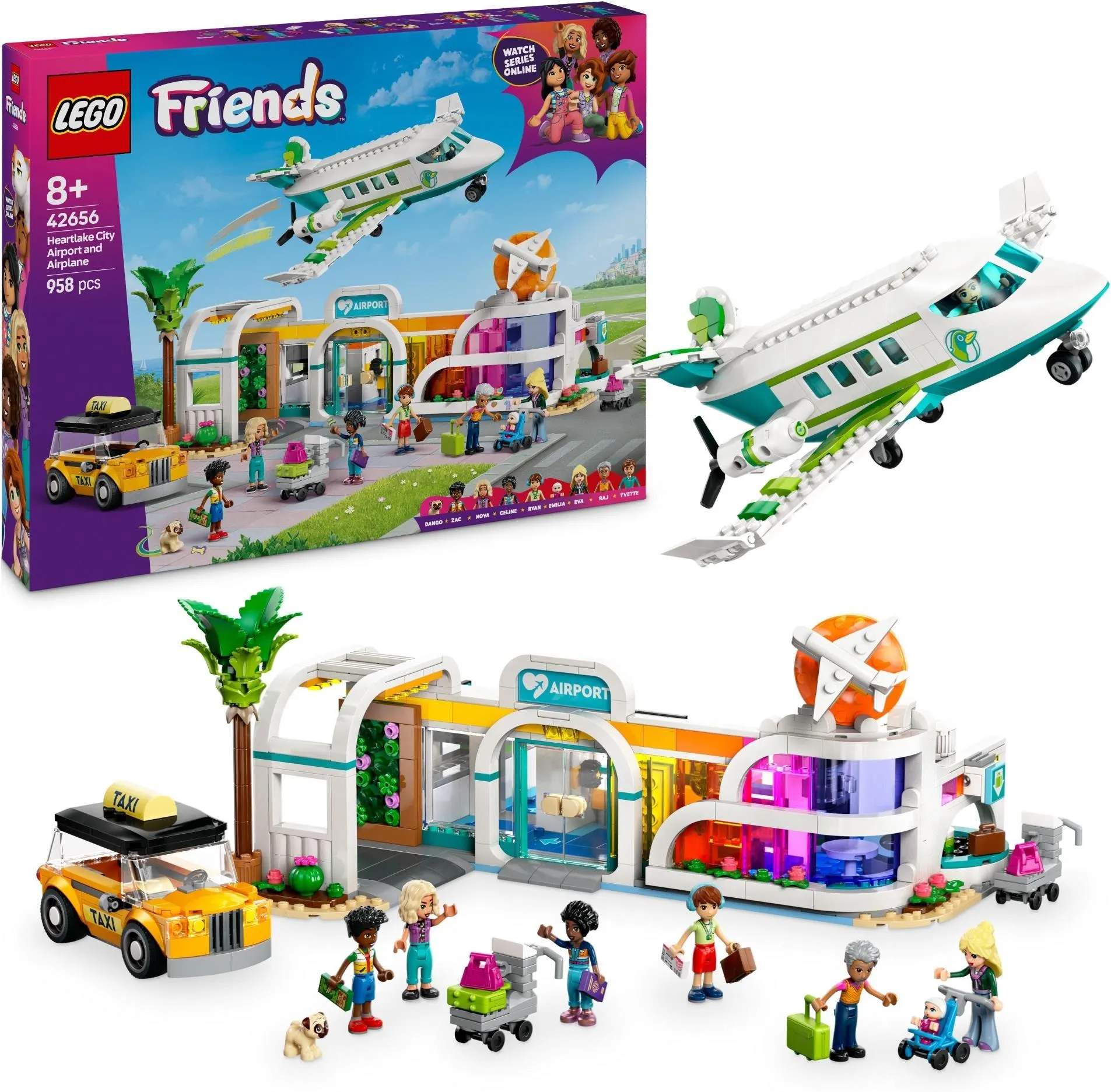 LEGO Friends 42656 Самолёт и аэропорт в городе Хартлейк-Сити