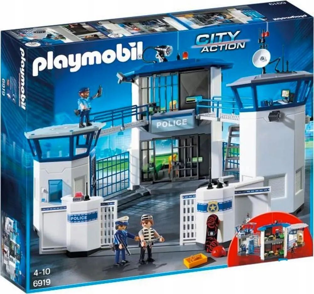 Конструктор Playmobil City Action 6919 Штаб полиции с тюрьмой