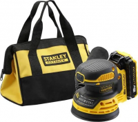 Аккумуляторная эксцентриковая шлифовальная машина Stanley FMCW220D1QW 18 В, 1×2,0 А·ч АКБ, сумка