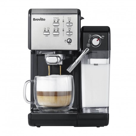 Рожковая кофеварка Breville Prima Latte II VCF108X, серебристая