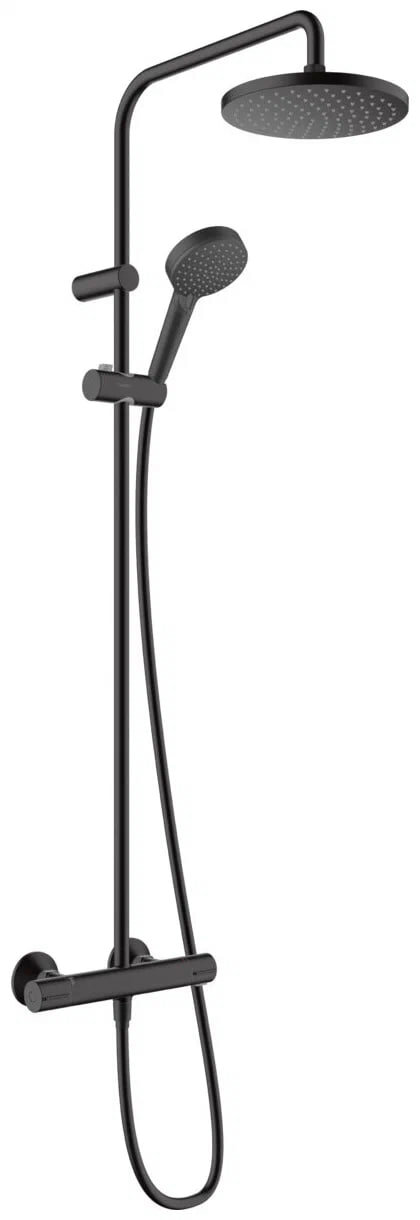 Душевая стойка Hansgrohe Vernis Blend 26276670, матовый черный