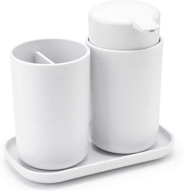 Набор аксессуаров для ванной Brabantia ReNew 280382, 3 предмета, белый
