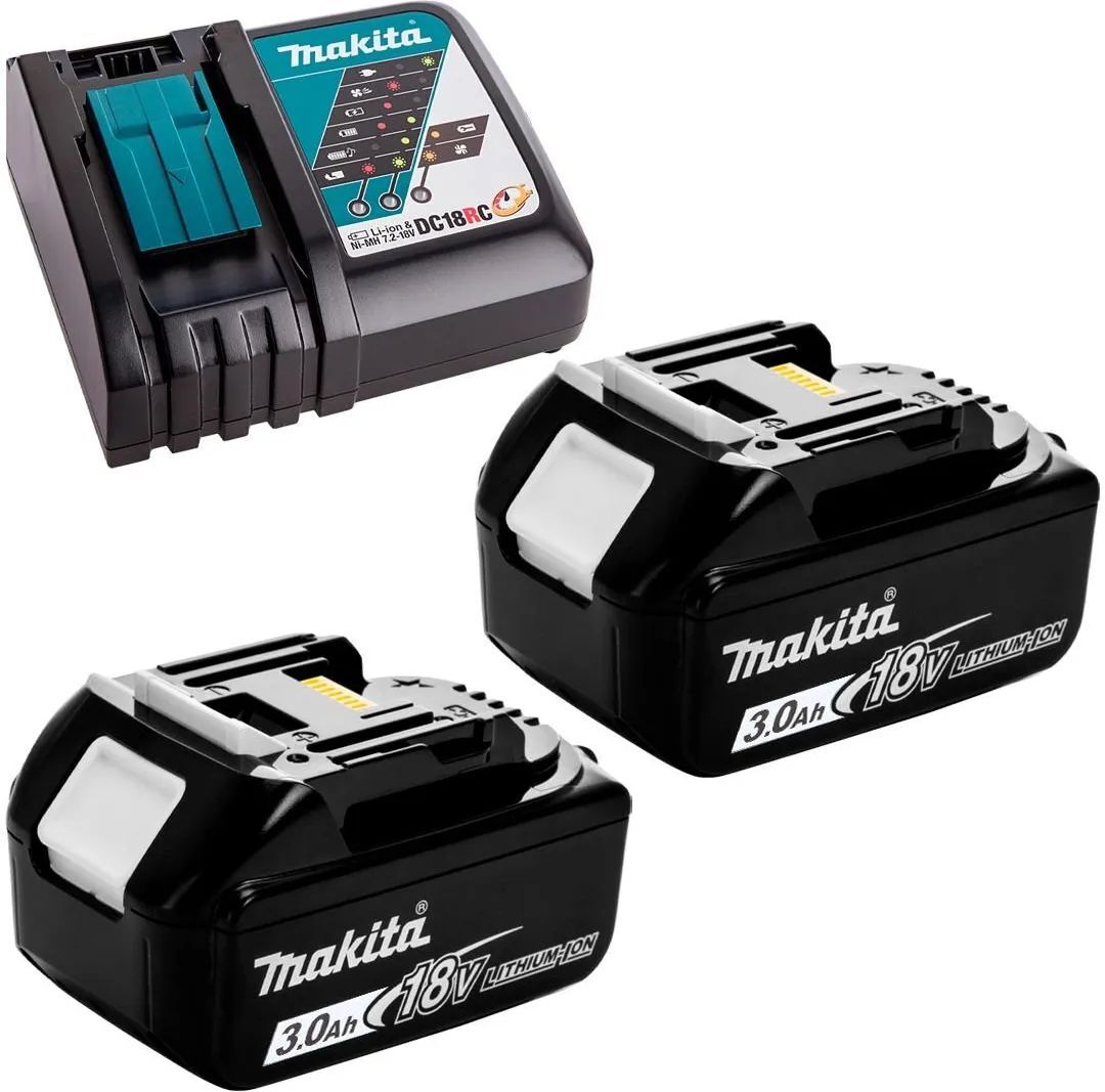 Ударная дрель Makita DHP453RFJ 18V LXT с АКБ 2x3,0 Ah и ЗУ