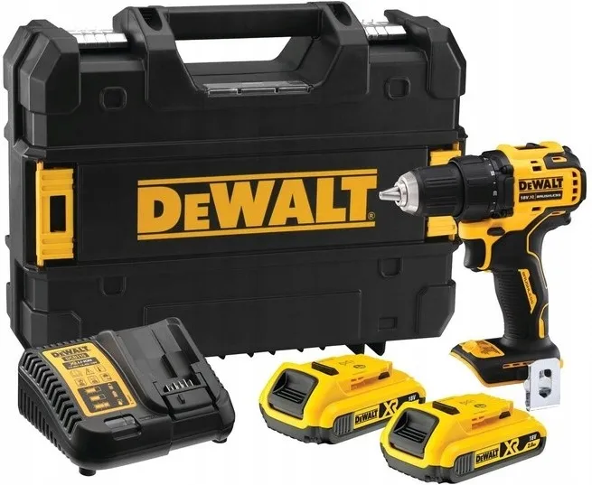 Аккумуляторная безударная дрель-шуруповерт DeWalt DCD708D2T-QW, с 2 АКБ, ЗУ и кейсом TSTAK