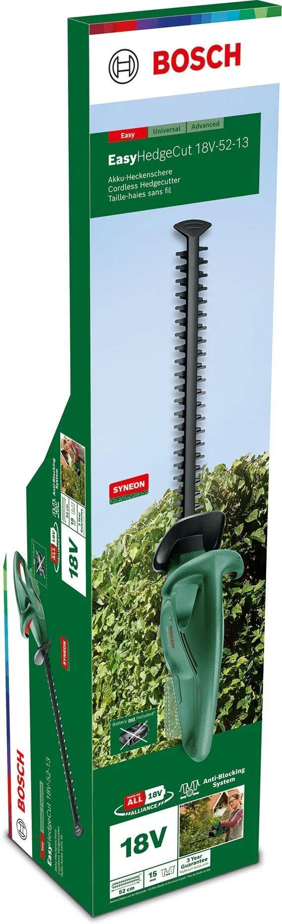 Аккумуляторный кусторез Bosch EasyHedgeCut 18-52-13 (0600849M00), без АКБ и ЗУ
