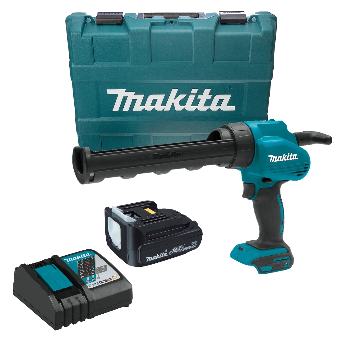 Пистолет для герметика Makita DCG140RH 14,4V с АКБ и ЗУ