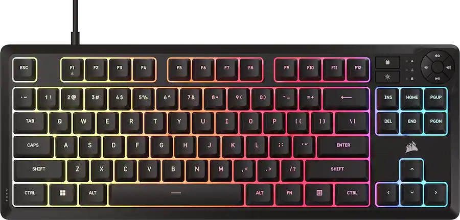 Игровая клавиатура Corsair K55 CORE TKL RGB CH9216065NA