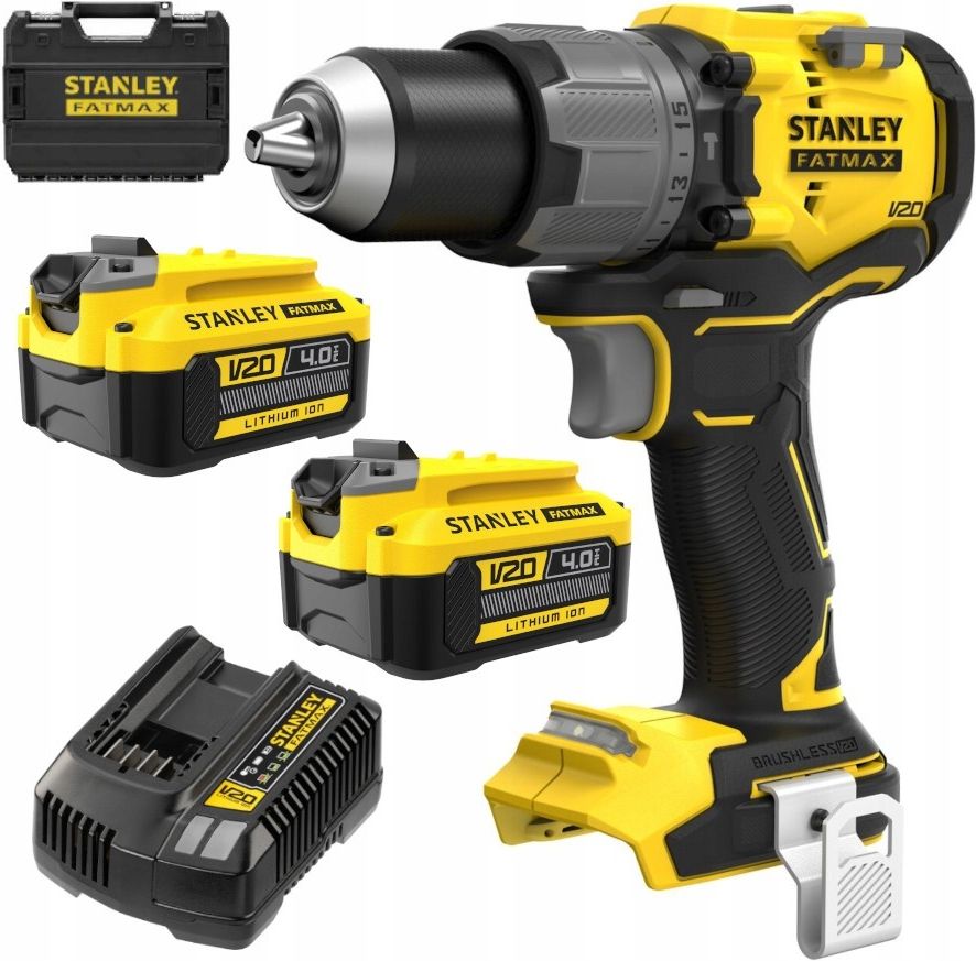 Дрель-шуруповерт ударная аккумуляторная Stanley V20 SFMCD726M2T с 2 АКБ