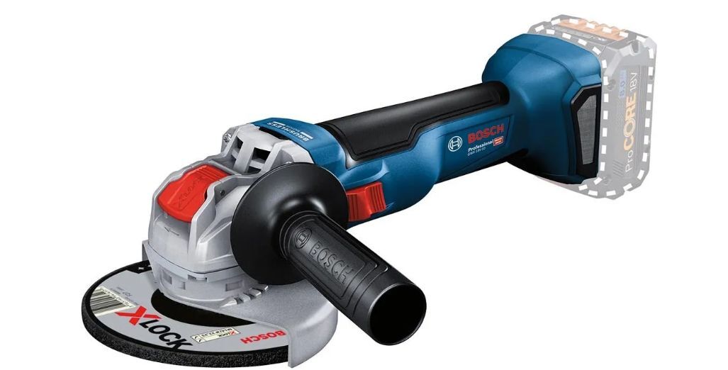 Аккумуляторная угловая шлифмашина Bosch GWX 18V-10 Professional (06017B0100; X-LOCK)