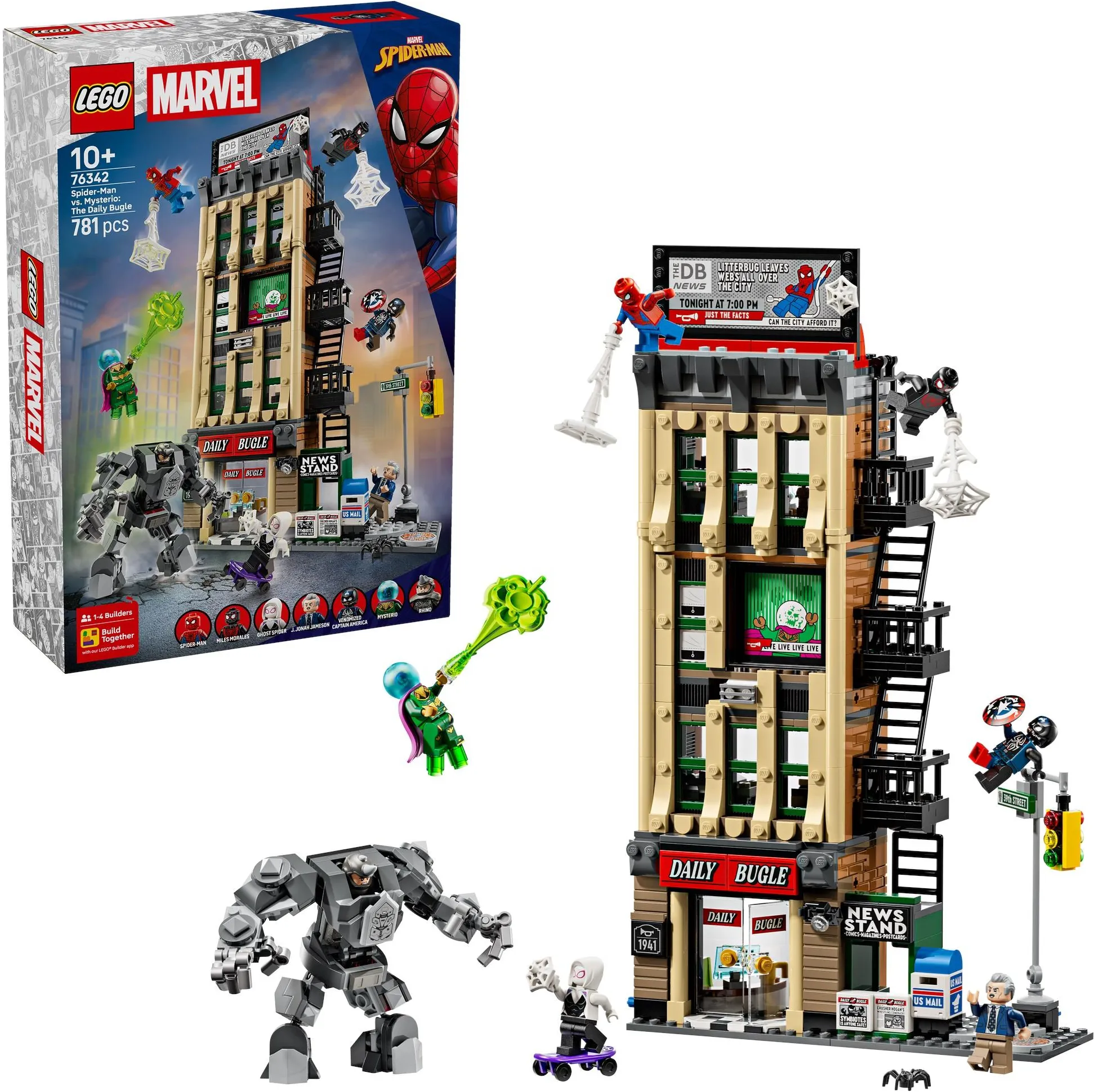 LEGO Marvel 76342 Человек-паук против Мистерио: Daily Bugle